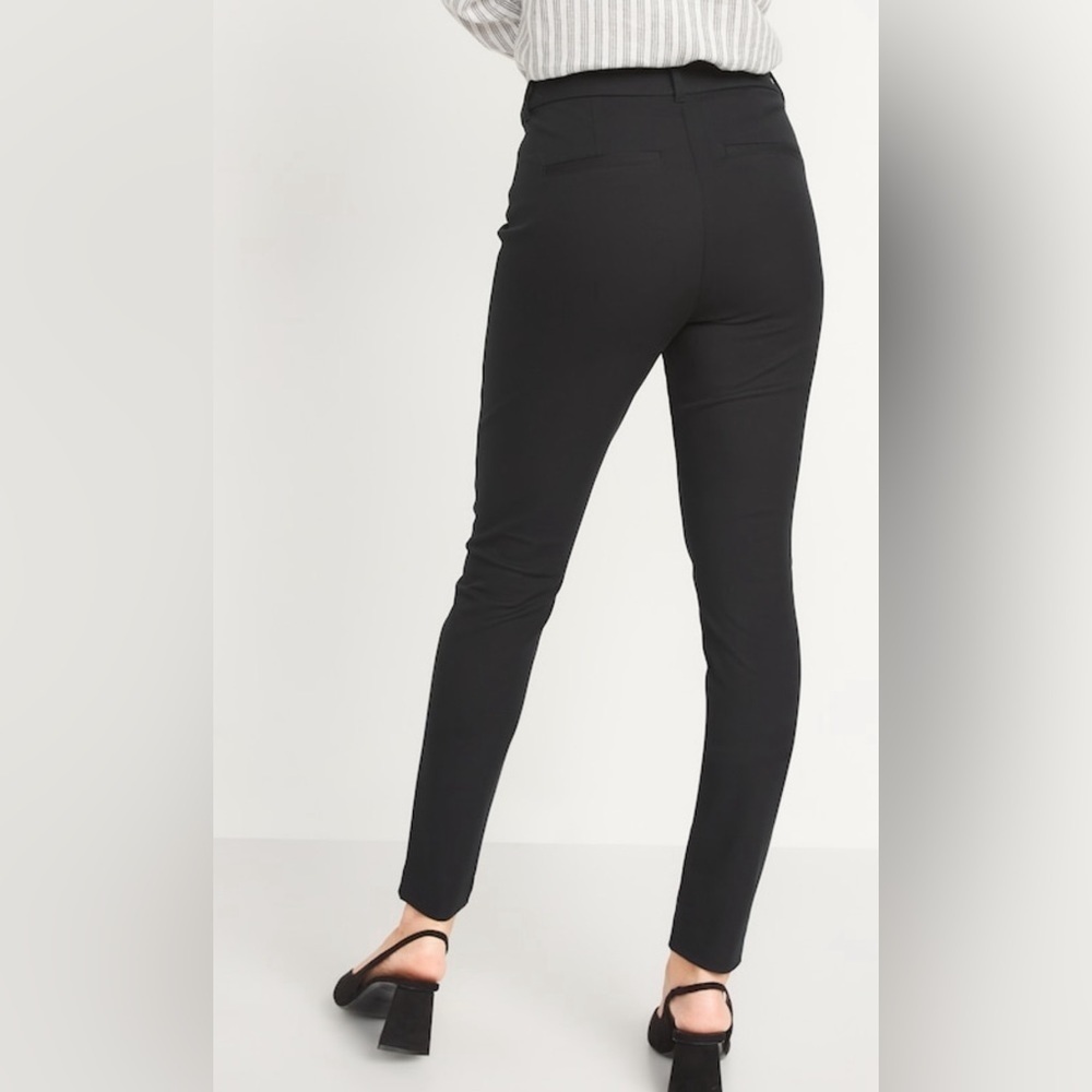 Old Navy High Pixie Skinny Pants Black - Picture 4 of 8